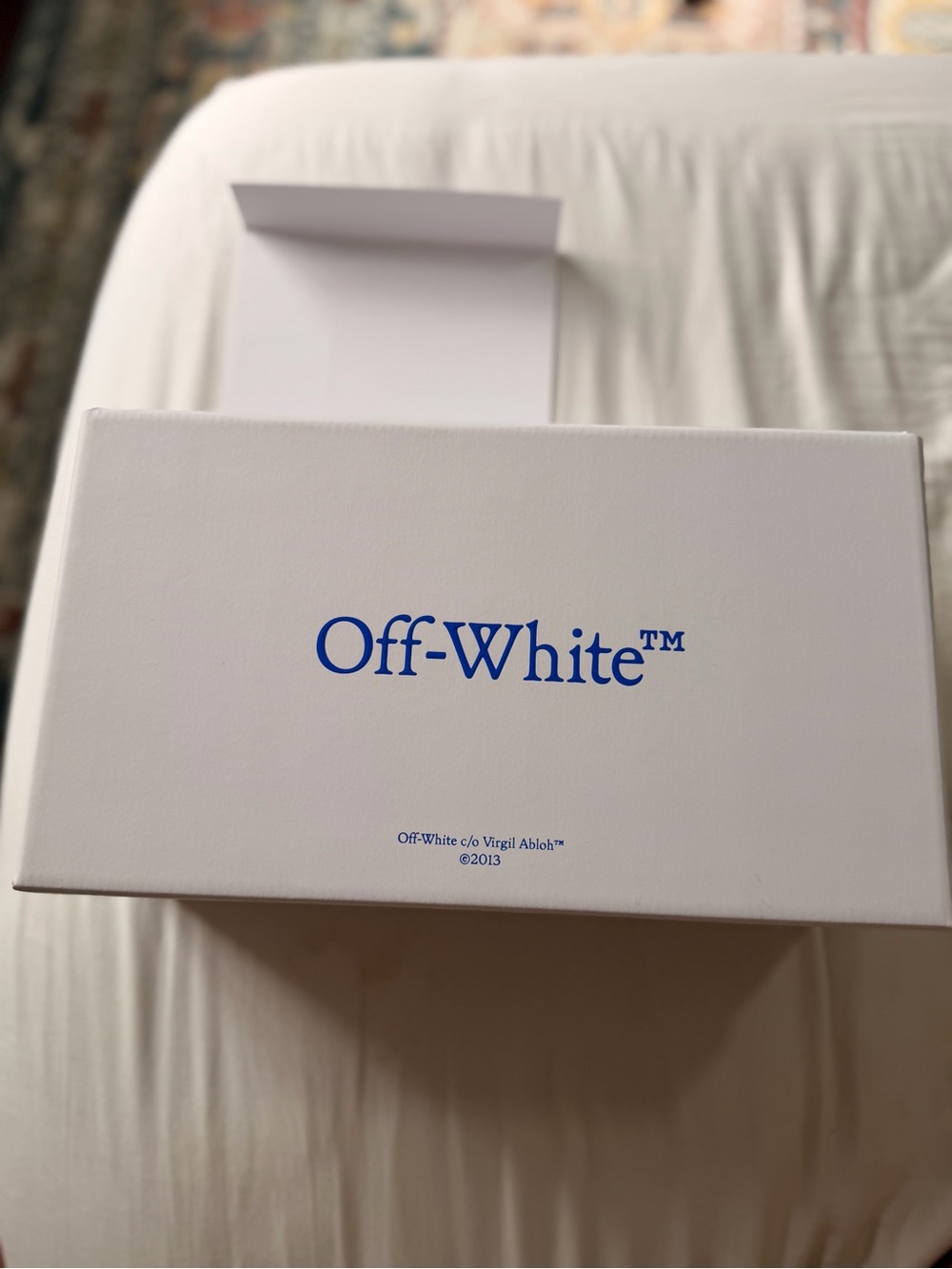Off-White Black Slide Sandals with White Logo - Picture 8 of 9